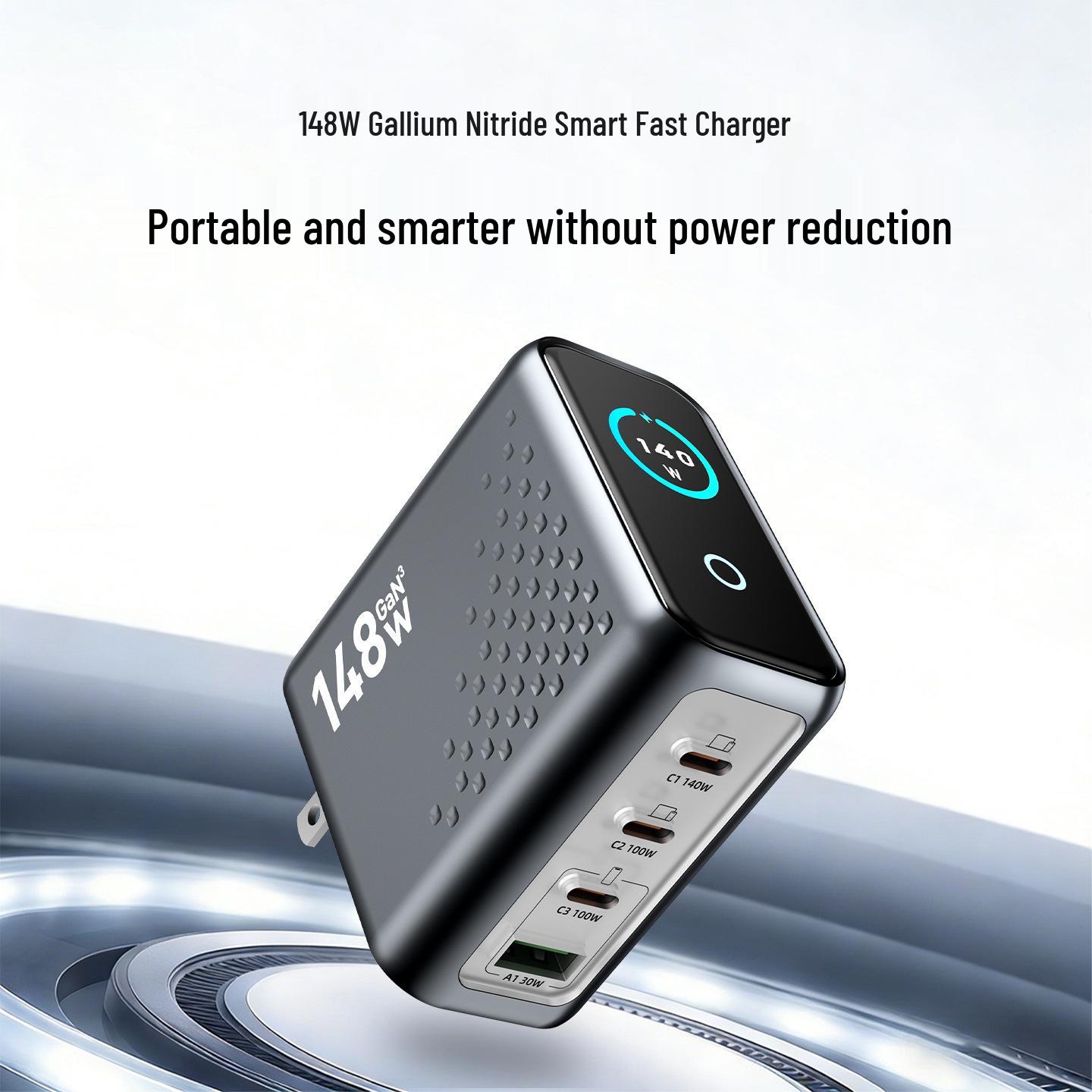 

148W GaN Multi-Port Fast Charger for Phones & Laptops US Plug