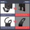 Car Storage Organizer PU Leather Hooks Front Seat Headrest Holder Auto Fastener Hangers Interior Accessories Clip Non Slip