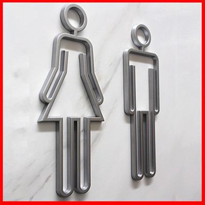 Cedule, WC samolepky Restroom Signage Lightweight Loo Toaleta Symbol Sign Decor Bar
