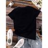 Womens Wolf All Over Print T Shirt Breathable Round Neck Short Sleeve Casual Fashion Top