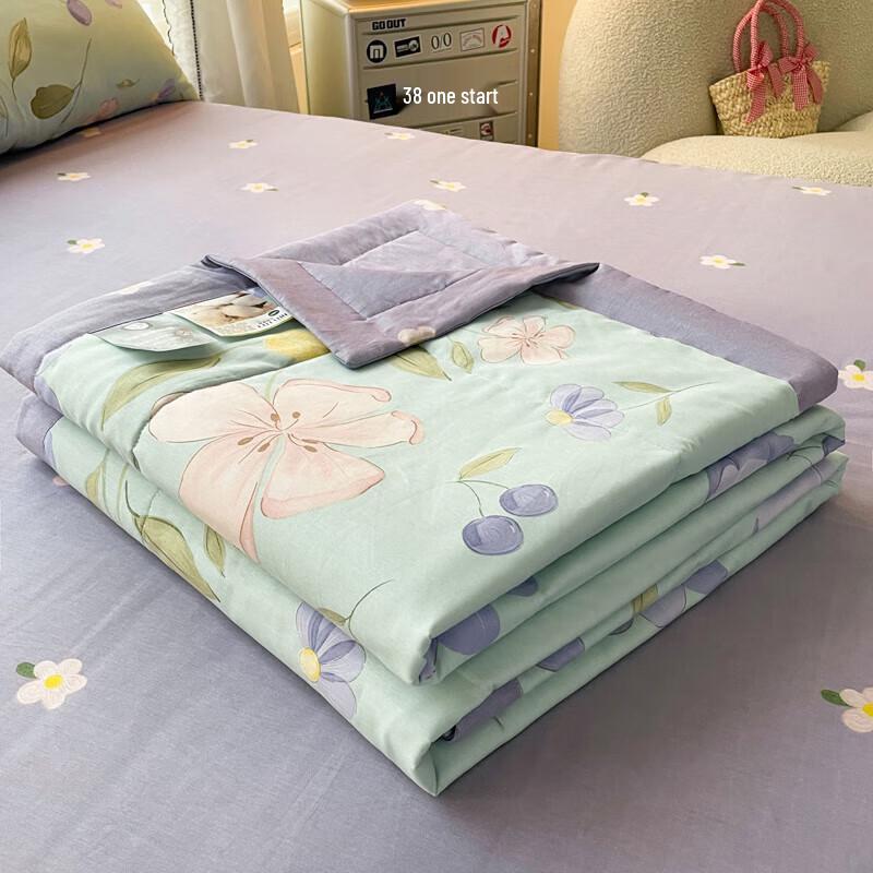 YEKEROLAN Antibacterial Xinjiang Cotton Summer Quilt