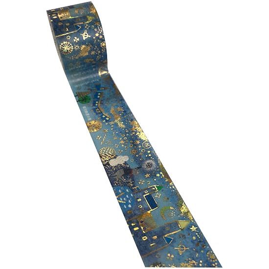 Seal Made in Japan Foil-Stamped Kenji Miyazawa Night on the Galactic Railroad Kirapika Masking Tape