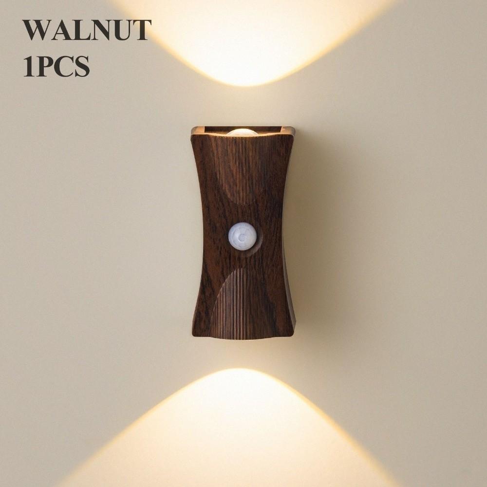 Adjustable Brightness LED Wall Lamp Wireless Magnetic Base Rechargeable Night Light ABS Body 3 Color