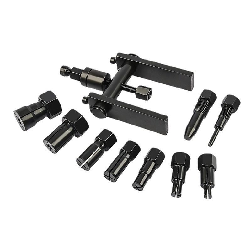 10 stk Praktisk avtrekker for motorsykkellager fjerningsverktøy med boks Motorsykkel internt lager avtrekkersett