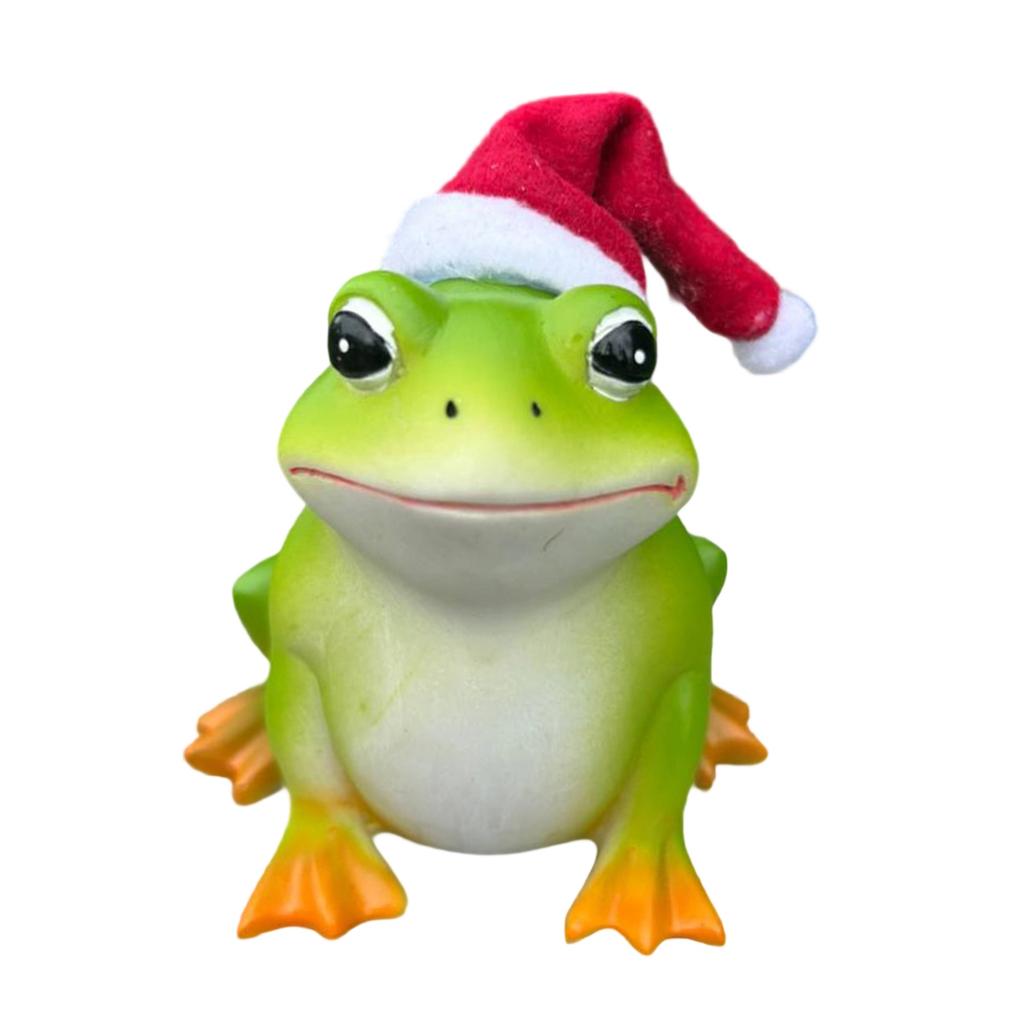 Whimsical Frog Garden Sculptures Adorable Frog Prince Statues with Crown for Patio Yard Lawn Decor Indoor Outdoor