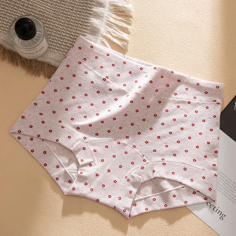 

Женское весеннее чисто хлопковое цветочное нижнее белье с расширенной ластовицей, дышащее, без следов, с небольшим плоским углом, антибактериальное, на талии 10A M светло-розовый