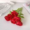 1pcs Plastic Flower Pen Bouquet Simulation Stationery Pen Peony Ballpoint Pen  Flower Arrangement