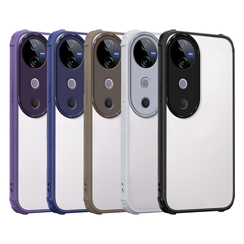 Anti-fall Luxury Transparent Case For VIVO V60 V50 V40 V30 Pro Soft TPU Silicone Back Cover V60 Lite Clear Case For Vivo V40 Pro