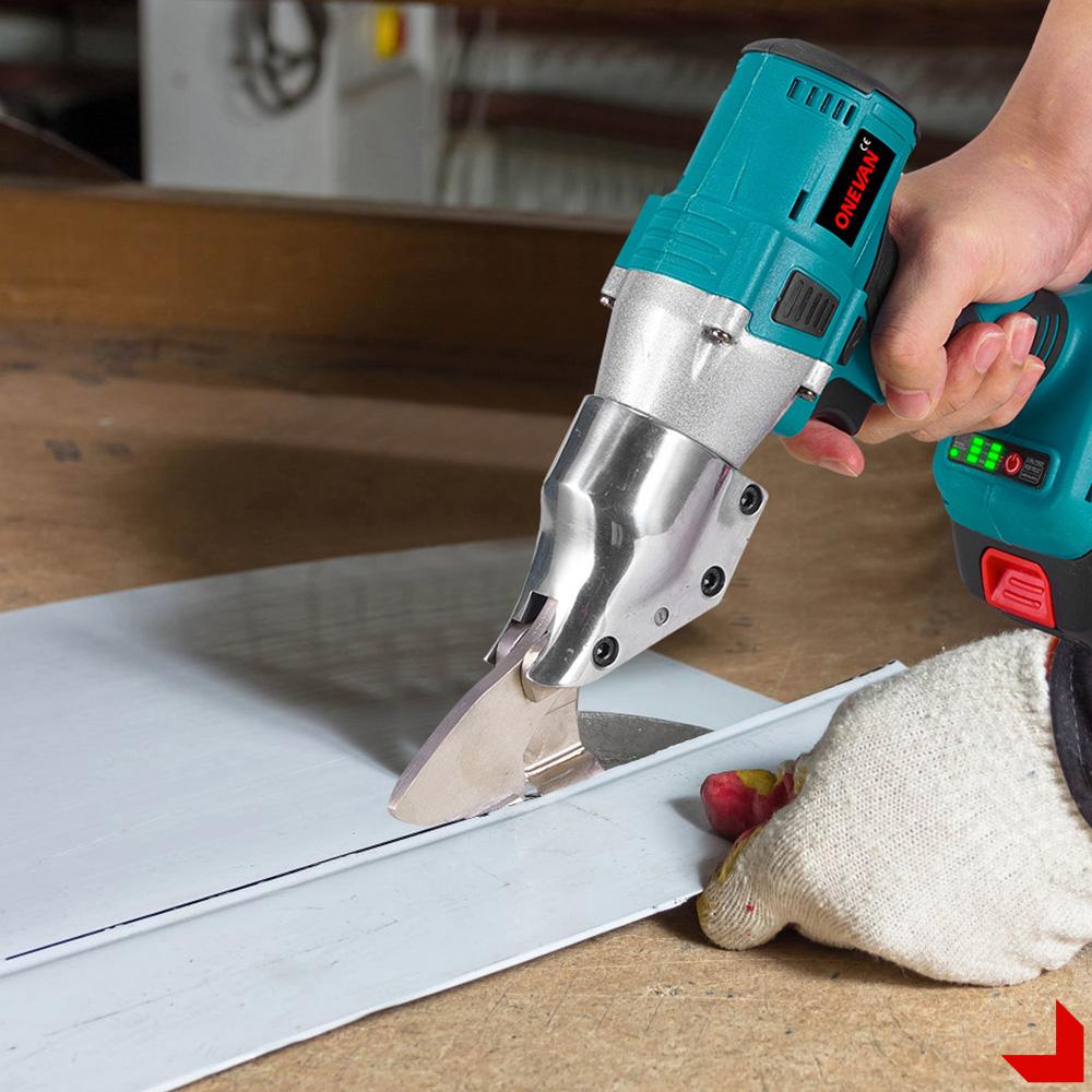 ONEVAN 880NM Brushless Electric Iron Scissors Cordless Iron Steel Scissors Sheet Metal Cutter Power Tool For Makita 18V Battery Pin