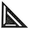 Aluminum 12 Inch Rafter Square Carpenter Measuring Layout Tool Alloy Metal Triangle Ruler Imperial Protractor for Woodworking and Carpentry 1 Pc