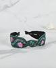 Maia Pearl Flower Jacquard Hairband A-Knot Type Green