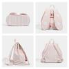 Cute Rabbit ears Backpack Star Patch Stripes Large capacity Cute Schoolbag Korean Casual Commuting Outdoor Schoolbag