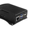 Caixa de concha de metal com ventilador de resfriamento Kit de dissipadores de calor Caixa de resfriamento passiva/ativa Caixa de armadura de liga de alumínio adequada para Raspberry Pi 5