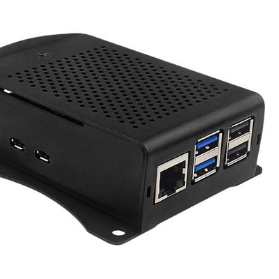 Metal Shell Box with Cooling Fan Heatsinks Kit Passive/Active Cooling Case Aluminum Alloy Armor Case Fit for Raspberry Pi 5
