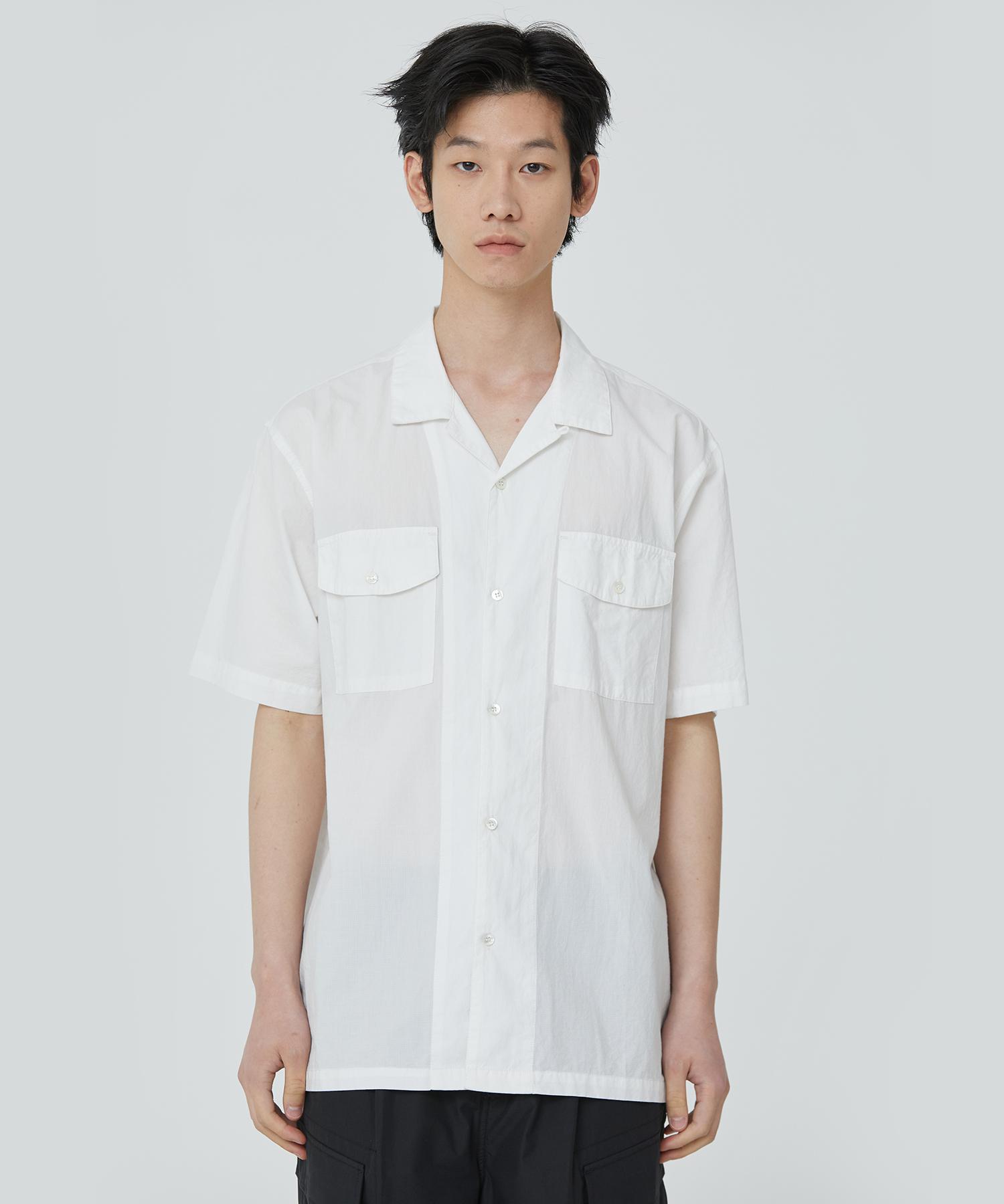 Public Figure Cotton Ripstop Loose Shirt_Ivory 2