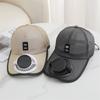 Summer Solar Charging with Fan Hat Men and Women Breathable Mesh Sunscreen Outdoor Sunshade Cap
