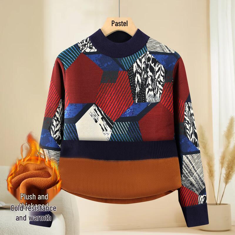 

Pastel Women s Winter Plus Velvet Knit Sweater L