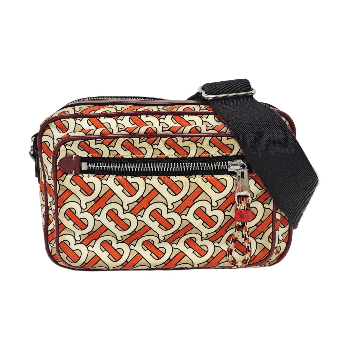 [Pre-Owned] TB Exclusive Logo Print Adjustable Shoulder Strap Nylon Crossbody Bag - Fair #1YFNQFE ONE SIZE