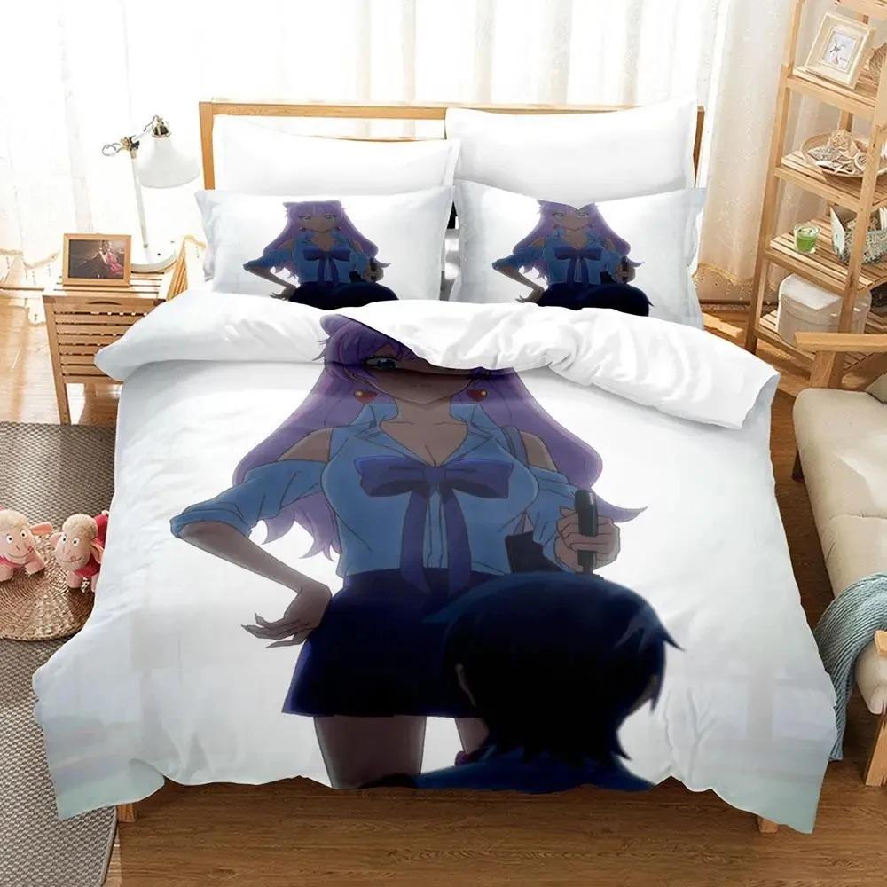 Anime Mehr als ein verheiratetes Paar, aber keine Liebenden Bettwäsche-Set für Jungen und Mädchen, Twin Queen Size, Bettbezug, Kissenbezug, Bett, Kinder, Erwachsene