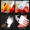 Multifunctional Portable Stainless Steel Cutlery Set - Hiking Picnic Outdoor Spork Spoon Fork Tableware with Bottle Opener