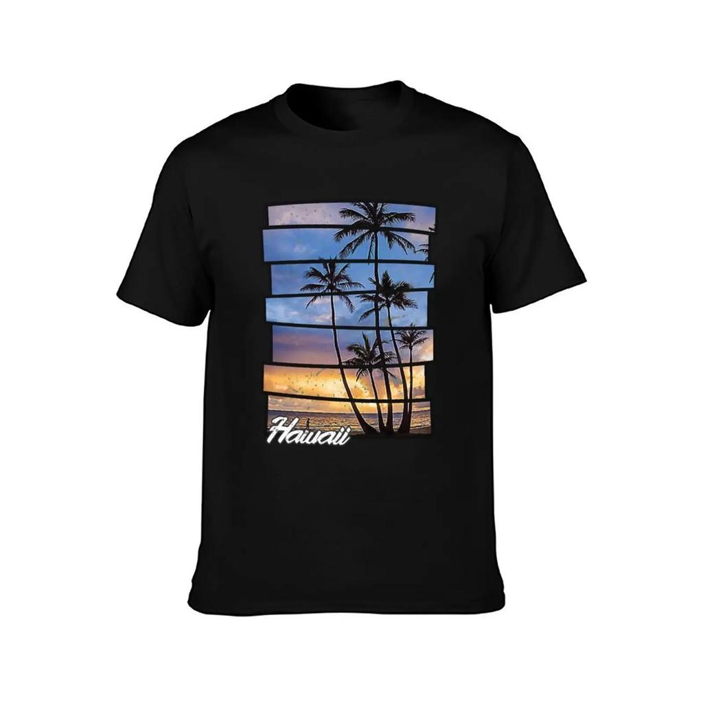 Hawaii Beach Hawaiian Sunset Retro Photo Island Paradise T-Shirt blacks designer shirts cheap stuff plain white t shirts men