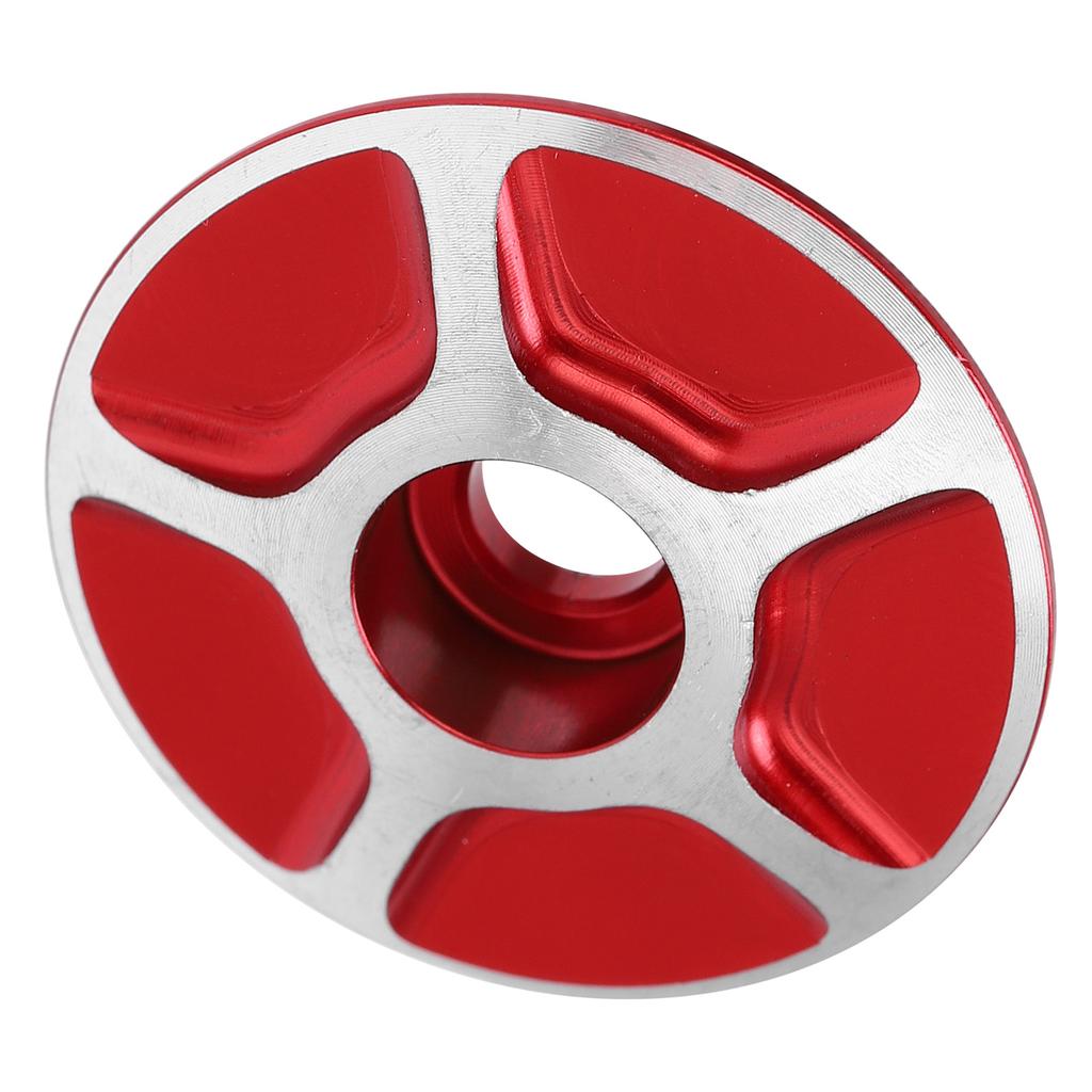 Bicycle Front Fork Headset Cover Replaceable Lightweight Mountain Road Bike Stem AccessoriesRed