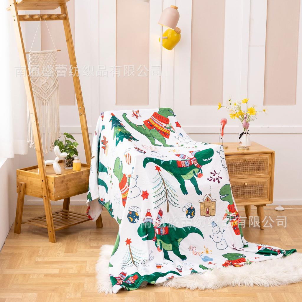 3D Digital Printing Flannel Blanket Sofa Blanket Blanket Single Layer Thickening