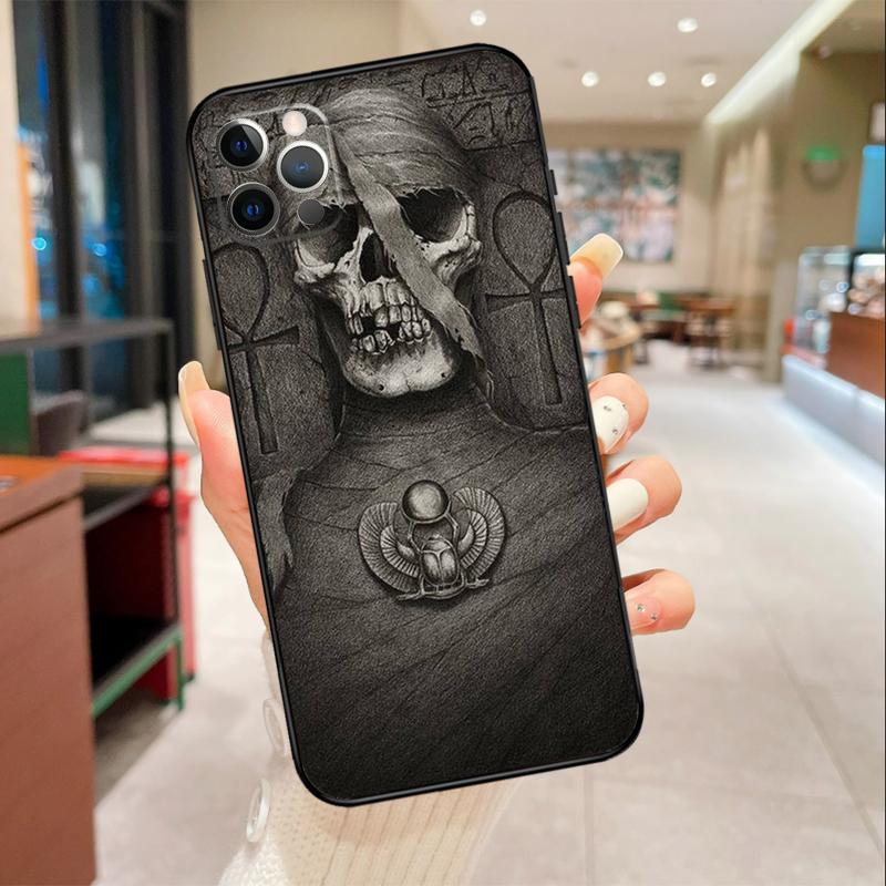 Ancient Egypt Pharaoh Phone Case For iPhone 16 15 14 11 12 13 17 Pro Max mini 15 Plus 16e 17 Air Protective Cover