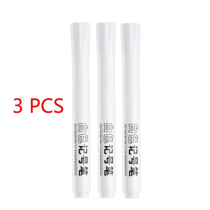 1/3/5PCS White Marker Pens 2.0mm Oily Waterproof White Gel Pen DIY Graffiti Sketching Markers Stationery Wrting School Supplies