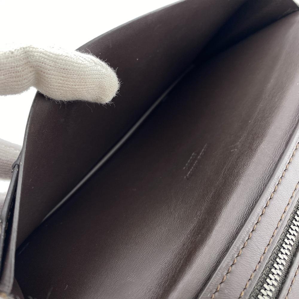 Berluti scritto leather Calligraphy leather Santal Purse Brown leather mens Used