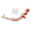 1Pc Piercing Integrated Ear Clip Girls Snowflake Rhinestone Stud Earring Jewelry Accesories