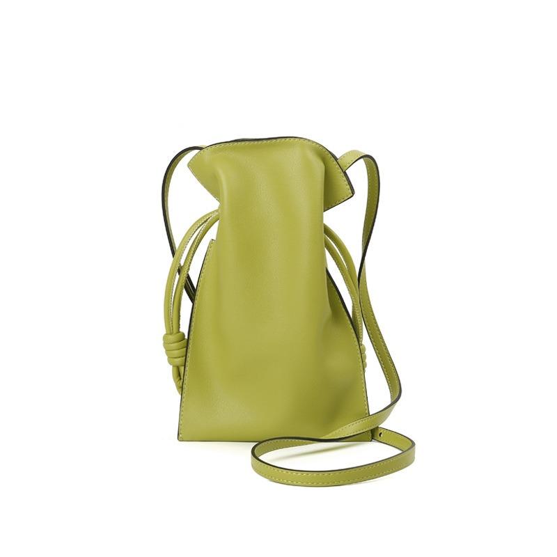 Versatile bag niche single shoulder small satchel generation drawstring mini lipstick mobile phone bag min bag