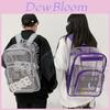 Pvc Transparent Backpack With Waterproof Design For Daily Use And Laptop