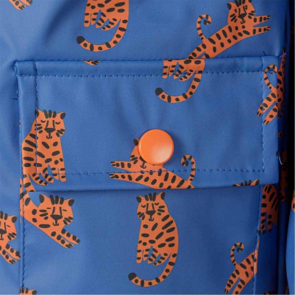Minoti Boys Tiger Print Lightweight Relaxed Fit Raincoat