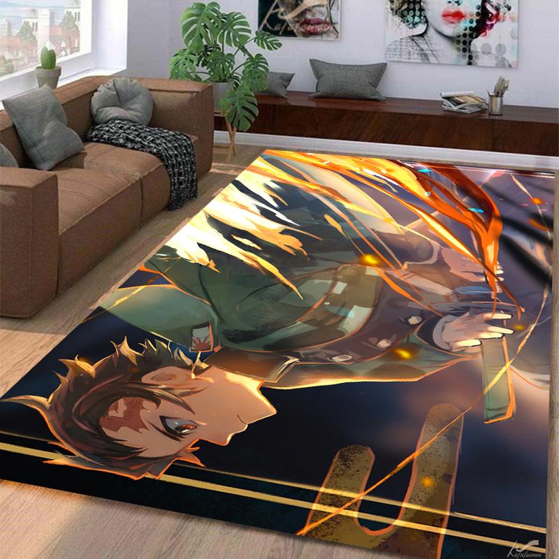 Demon SlayerKamadoTanjirou Carpet Multi-size Carpet for Living Room Bedroom Kid's Room Home Decor Area Rug Non-slip Mat Sofa Mat
