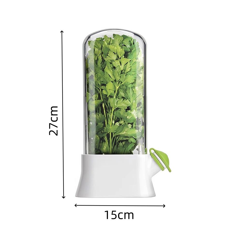 1pc Refrigerator Herb Crisper Saver Pod Container Vegetable Preserving Bottle Keep Herb/Cilantro/Mint/Parsley/Asparagus Fresh Gr
