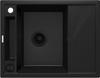 Magnetic Granite Single Bowl Sink with Drainer Nero Nero Zrm N11A