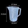 MDNG 3000ml Plastic Measuring Cup (Set of 3)