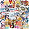 50 Cartoon Labor Worker Graffiti Stickers Personalized Decorative Guitar Notebook Suitcase DIY Waterproof