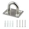 Stainless Steel Eye Plates for Secure Wall Ceiling Mounting Hammock Hook Hanger Outdoor Indoor Use Rustproof Deck Plates