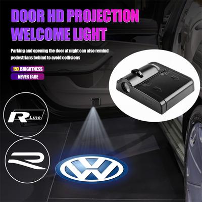 2026 Hot For VW VOLKSWAGEN Car HD Door Welcome Light Wireless Led Projector Lamps For Volkswagen Vw Tiguan Jetta Mk6 Scirocco Po