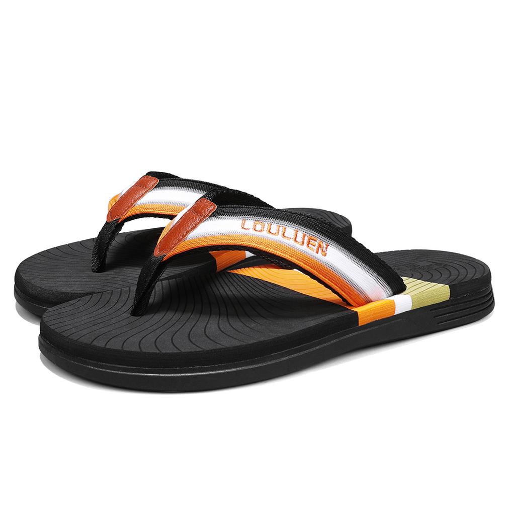 Men Herringbone Slippers Arch Support Comfortable Summer Beach Thong Sandals Yoga Foam Pad Slide In Slippers 2025 Fashion Trend