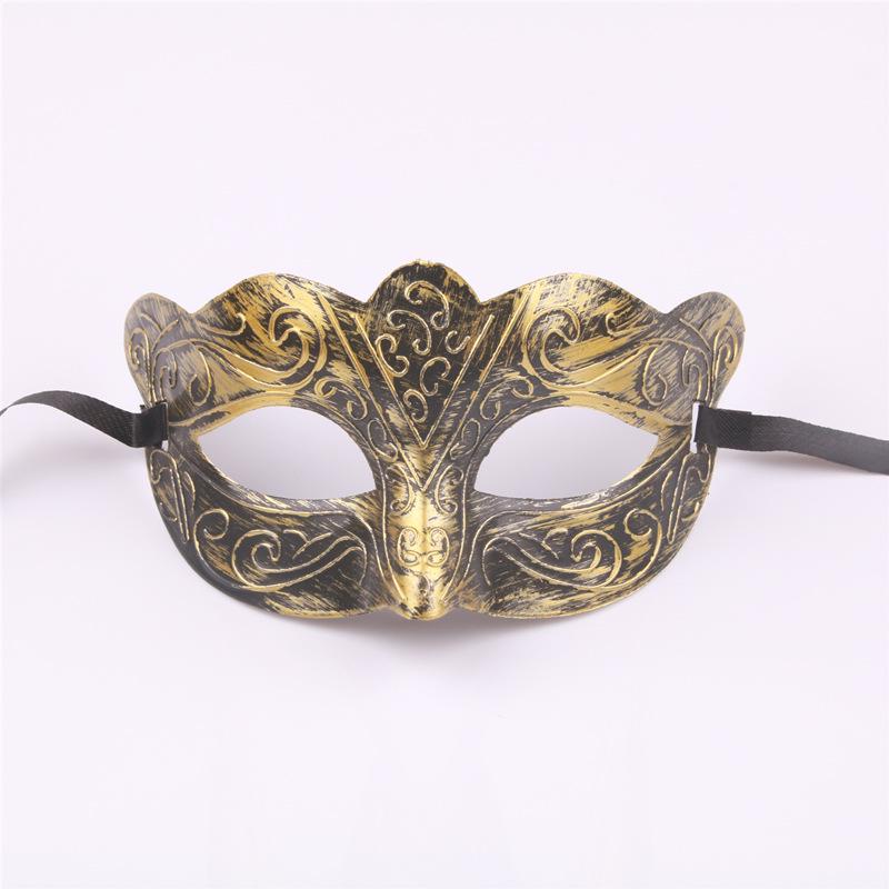 Antique Half-Face Greek Roman Jazz Mask for Men and Women
