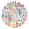 10/30/50pcs Cute Ins Style Cartoon Drink Bottle Stickers Creative Graffiti Sticker Decoration Luggage Phone Laptop Guitar Decals