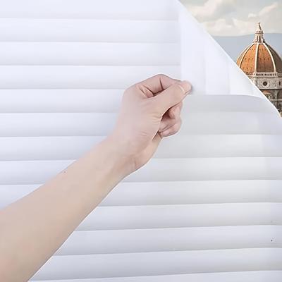 1 Roll Blinds Mode White Privacy Window Film Sun Blocking UV Blocking Non-adhesive Static Cling