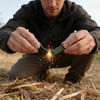 Outdoor Emergency 2-in-1 Fire And Whistle, Portable Tool, High- Fire , High- Distress Whistle, Camping, Hiking,
