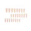 Wearing nail piece Multicolor wavy French nail matte nail piece Wearing nail finished long nail piece