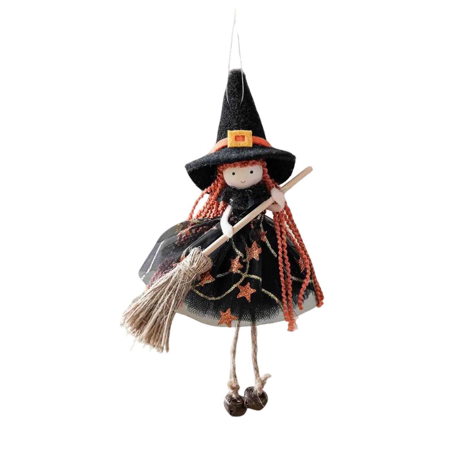 

Halloween Decoration Mesh Girl Angel Pendant Hanging Foot Doll Halloween Pendant Atmosphere Ornaments One Size чёрный