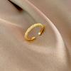 Elegant Adjustable Plain Band Ring for Women - Creative Luxury Design, Perfect for Index Finger and Versatile Style.