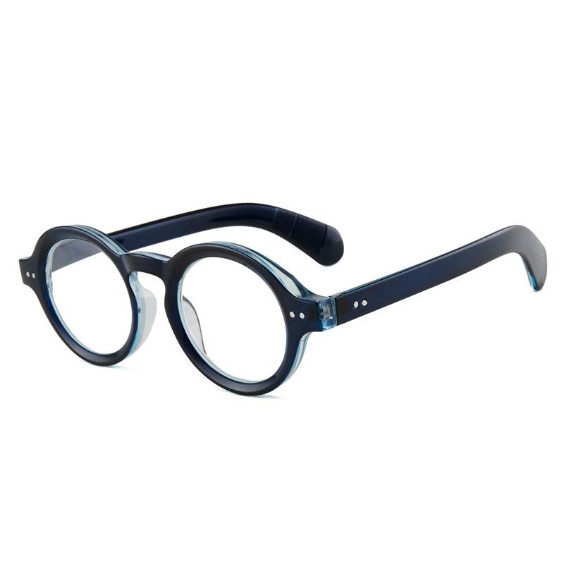 2510 Personalized Round Frame Rice Nail Glasses Women'S Fashion Literary And Retro Frames Anti-Blue Reading Glasses Men